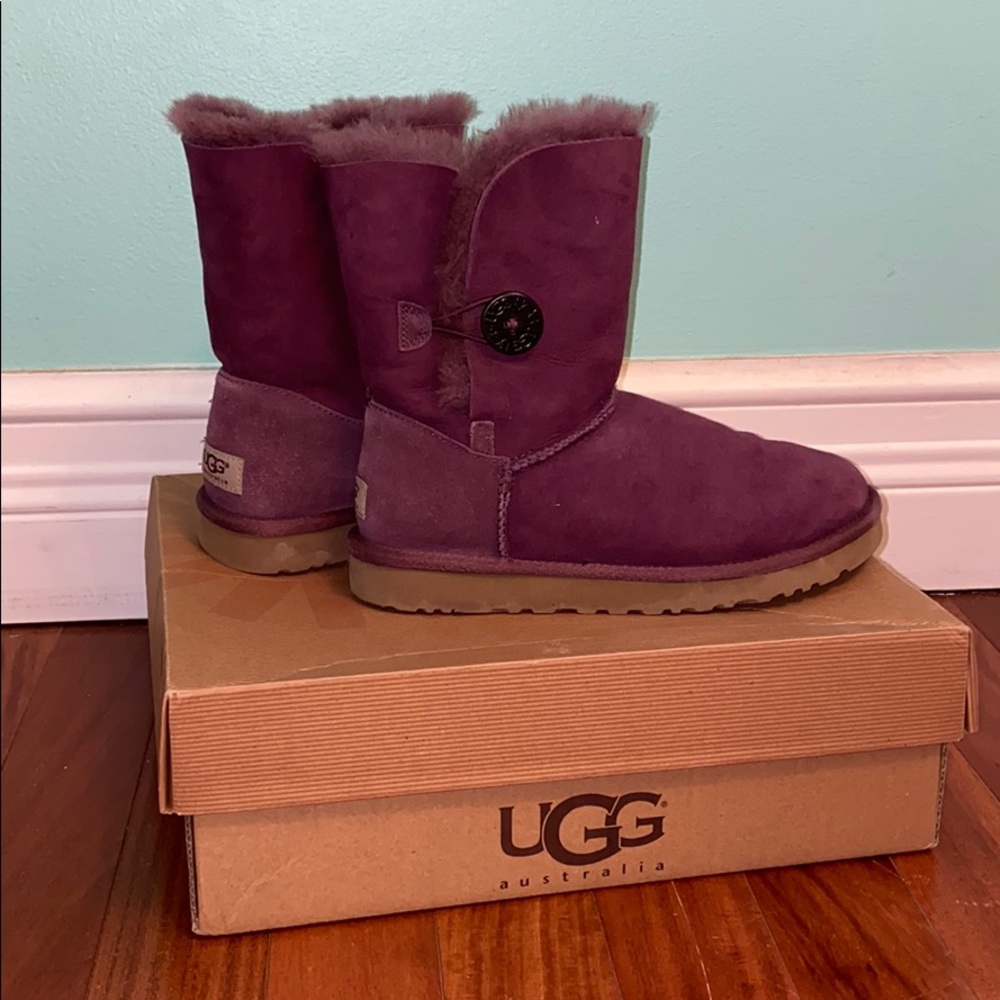 UGGS Purple Bailey Button